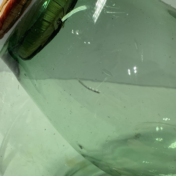 Vintage Green Blown Glass Jug with Ice Bucket Included, Empoli, Italy - Picture 12 of 12